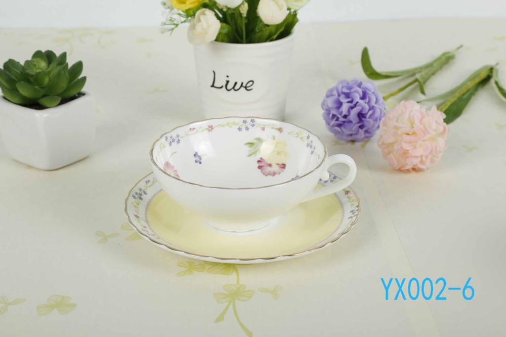 Bone China Coffee Cups And Ceramic Tea Set 160 ML