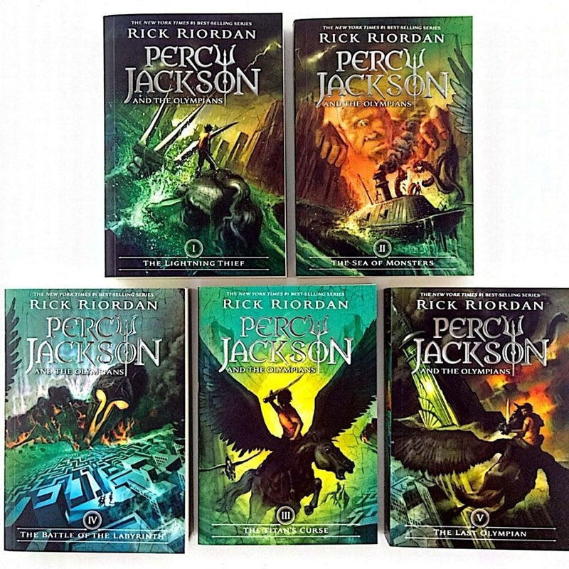 5 Books/Set Percy Jackson & The Olympians Book Set