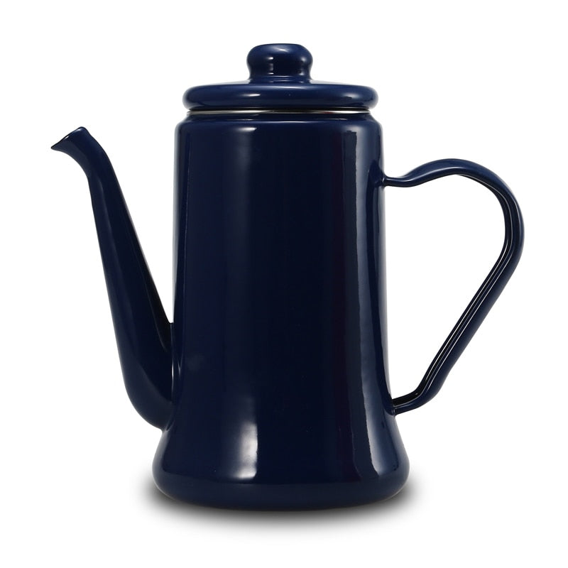 Enamel Pot 1.1L Enamel Coffee Pot Camping