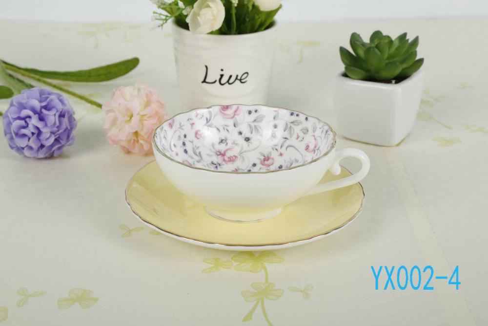 Bone China Coffee Cups And Ceramic Tea Set 160 ML