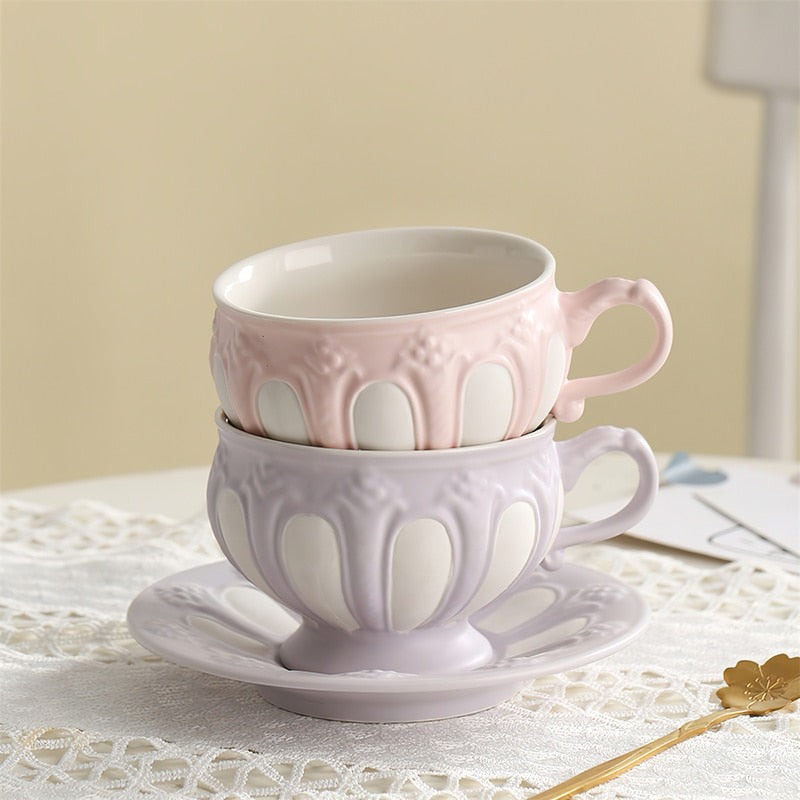 Ceramic Cup and Saucer Teapot Tea Set