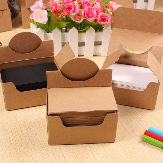 Kraft Paper Blank Cards 100 Sheets or Box 350g